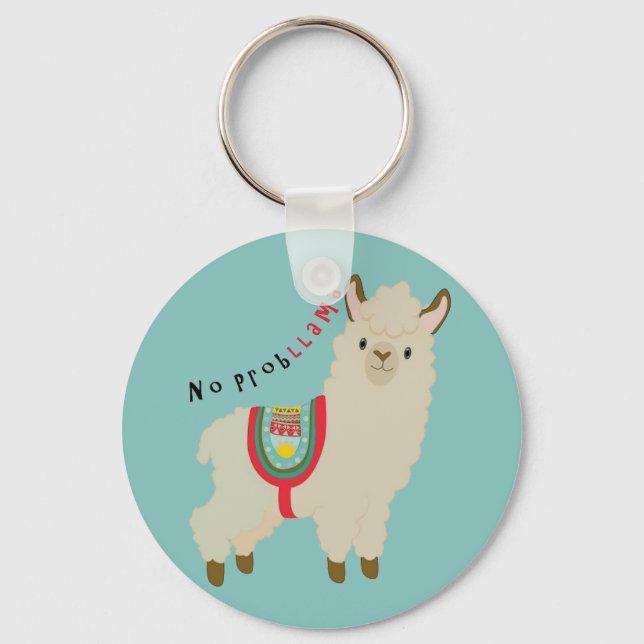 Porte-clés No ProbLlama (Recto)