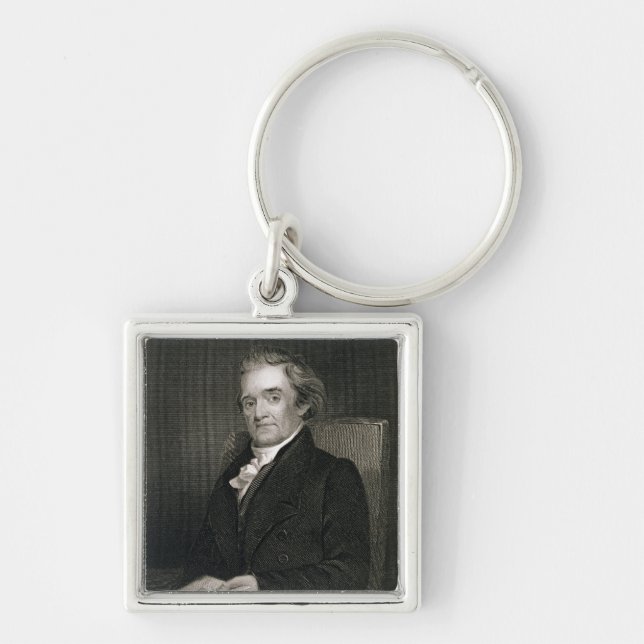 Porte-clés Noah Webster (1758-1843) gravé par Frederick W. (Devant)