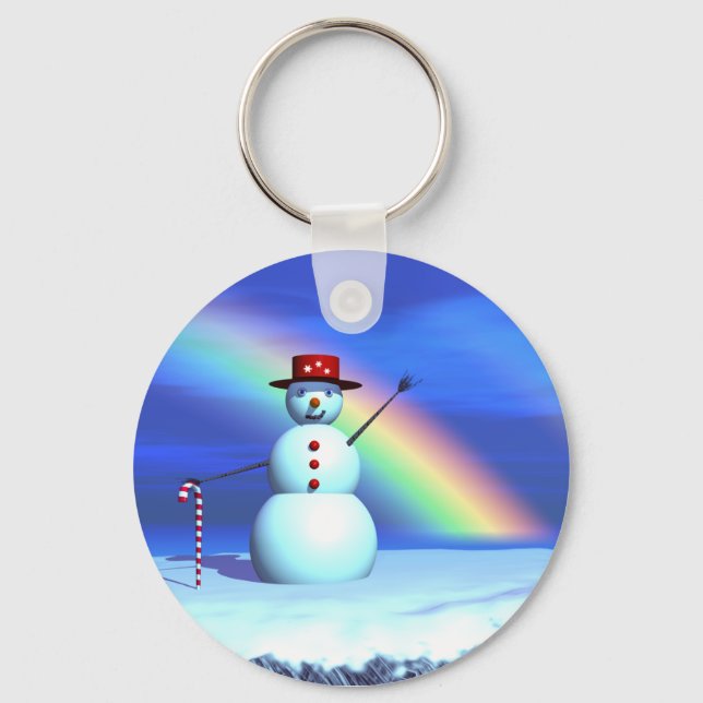 Porte-clés Noël 3D Snowman (Recto)