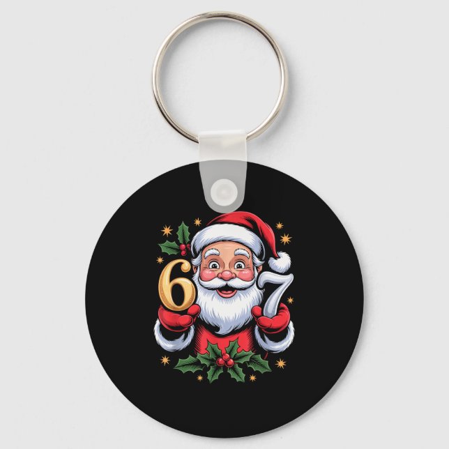 Porte-clés Noël 67 Xmas drôle Six Sept Pull Ugly 6-7 (Recto)