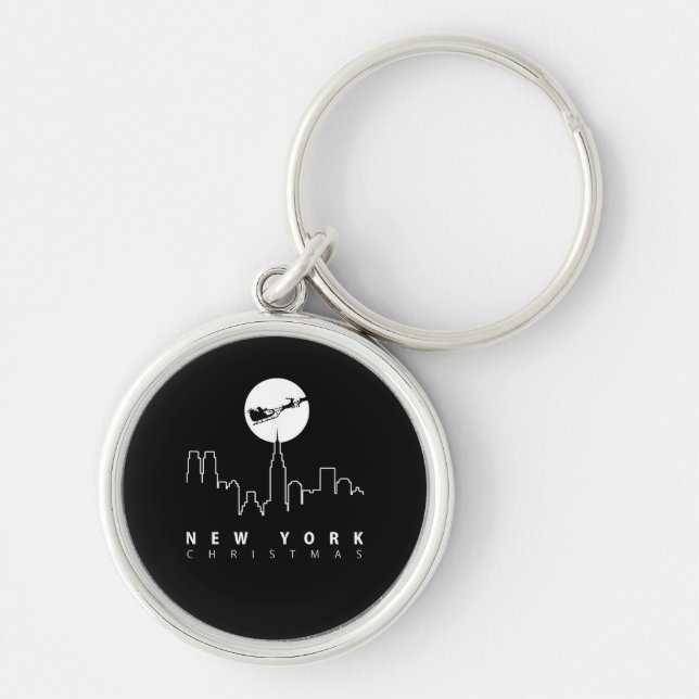 Porte-clés Noël à New York City (Devant)