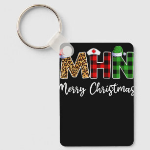 Porte-clés Noël Allaitement Pour Femme Infirmière Carreaux L
