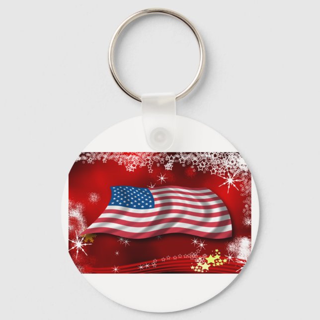 Porte-clés Noël aux USA (Recto)