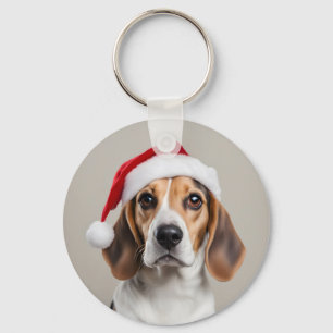 Porte-clés Noël beagle