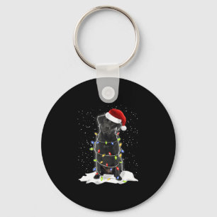 Porte-clés Noël Black Labrador Amoureux des chiens Sweet Shir