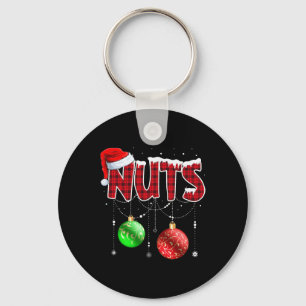 Porte-clés Noël Correspondant Couple Famille Châtaignes 2