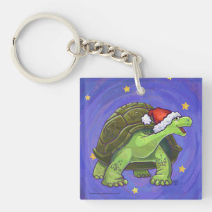 Porte-clés Noël de la tortue nocturne étoilée