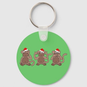 Porte-clés Noël de singe