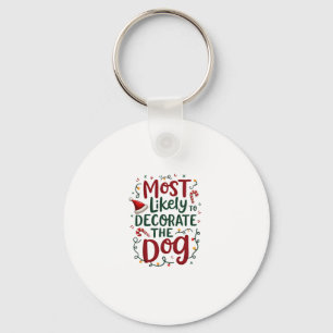 Porte-clés Noël Décorent probablement la famille des chiens d