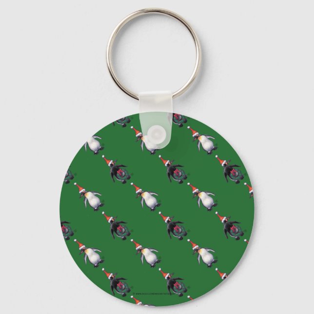 Porte-clés Noël des pingouins (Recto)