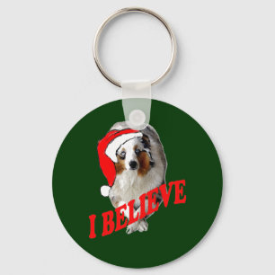 Porte-clés Noël du berger australien