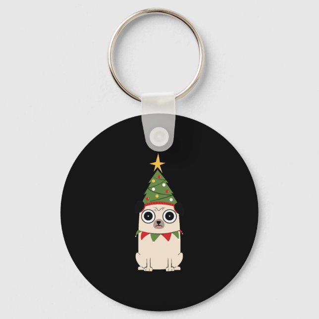 Porte-clés Noël du chien (Recto)