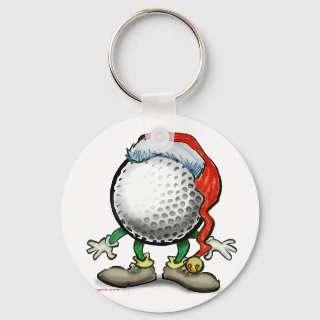 Porte-clés Noël du golf (Recto)