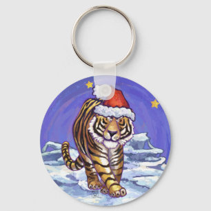 Porte-clés Noël du tigre