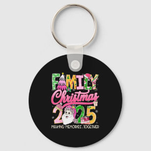 Porte-clés Noël en famille assorti 2025 Xmas Création de souv