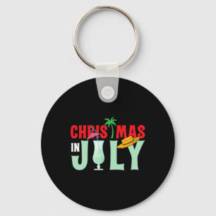 Porte-clés Noël en juillet Joyeux Noël Eté Drôle San