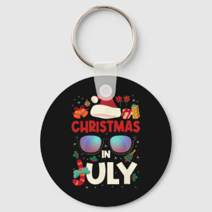 Porte-clés Noël en juillet Joyeux Noël Eté Drôle San