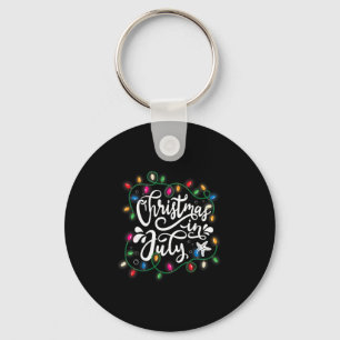 Porte-clés Noël en Juillet Lumières Drôle d'Été Xmas Hommes F