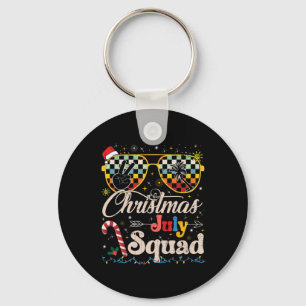 Porte-clés Noël En Juillet Squad Sungles Summer Beach Drôle