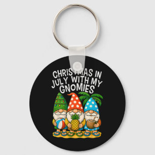 Porte-clés Noël Gnome en juillet avec mes Gnomies Vacances d'
