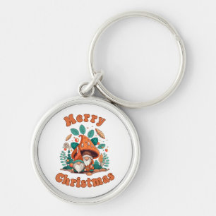 Porte-clés Noël Gnome Rétro