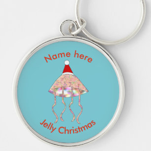 Porte-clés Noël Jellyfish Porte - clé personnalisé