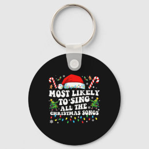 Porte-clés Noël le plus susceptible de chanter toutes les cha