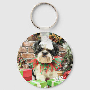 Porte-clés Noël - Lhasa Apso - Parker