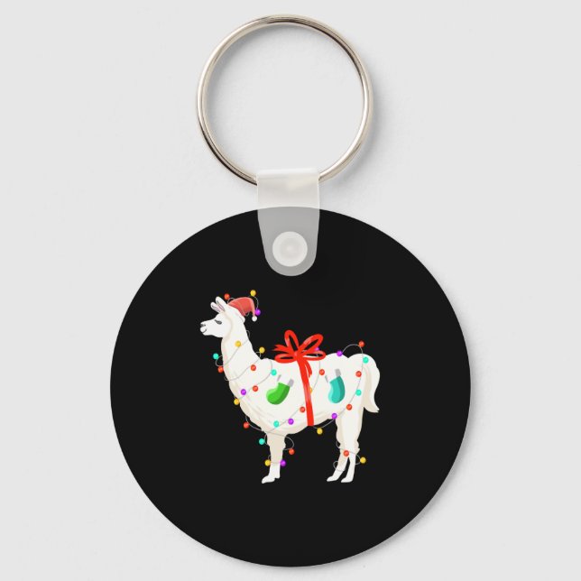 Porte-clés Noël Llama (Recto)