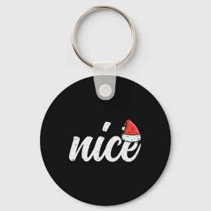 Porte-clés Noël Nice Naughty Couple Drôle Noël Correspondance