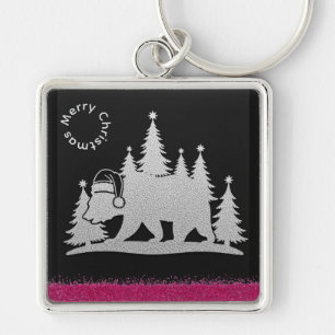 Porte-clés Noël Ourson Californien