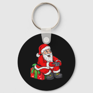 Porte-clés Noël Père Noël Vidéo Gamer Contrôleur Garçons