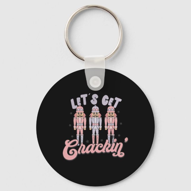 Porte-clés Noël Rétro Obtient Crackin Nutcrackers Vinta (Recto)