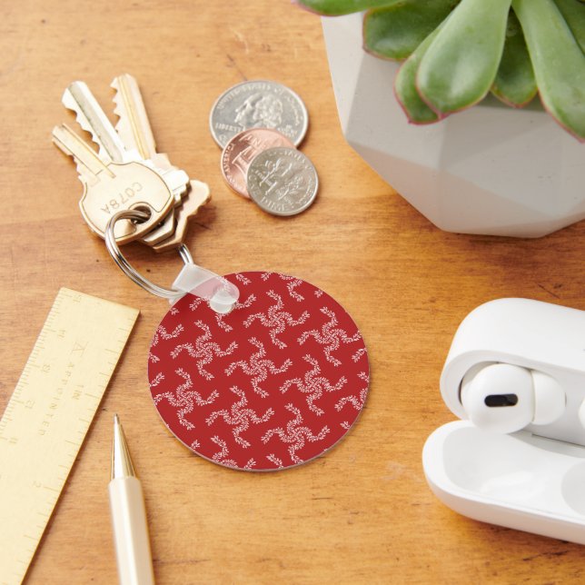 Porte-clés Noël Rouge, Décor de Noël, Noël, Noël (Bureau)