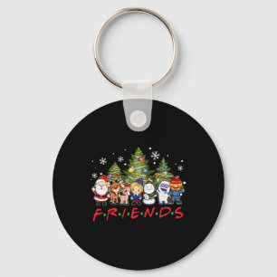 Porte-clés Noël Santa Rudolph Snowman Family Xma