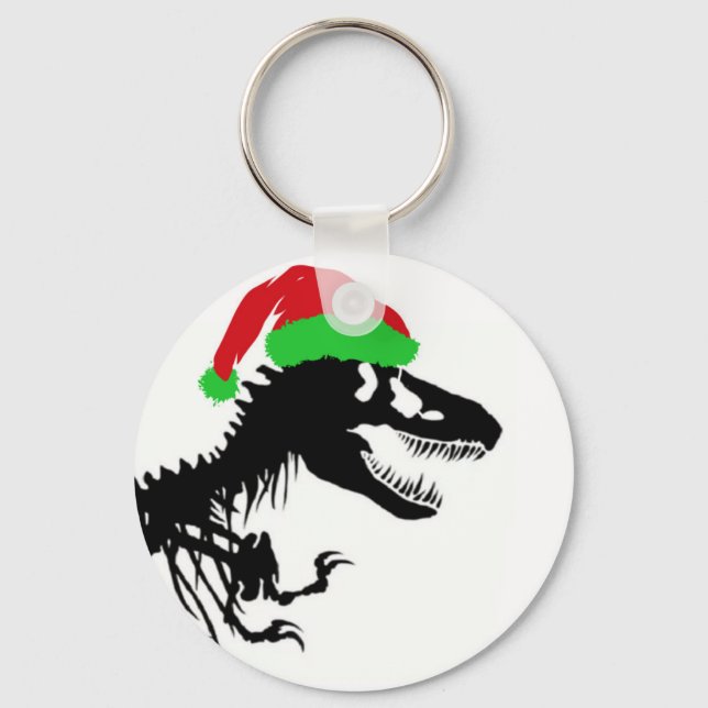Porte-clés Noël T-Rex (Recto)