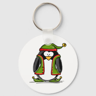 Porte-clés Noël vert Elf