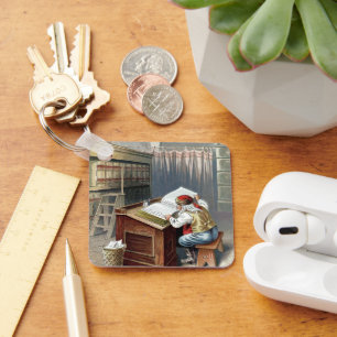 Porte-clés Noël vintage, Saint Nicolas Mauvais ou Bon Enfant