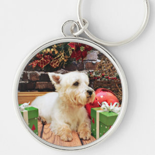Porte-clés Noël - Westie - Callie