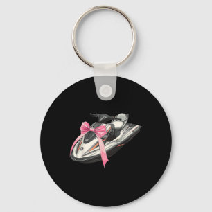 Porte-clés Nœud Coquette Jet Ski Fille de Jet Skiing Maman Ro