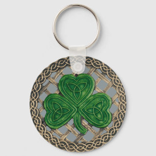 Porte-clés Noeuds shamrocks Et Celtiques Porte - clé Gris