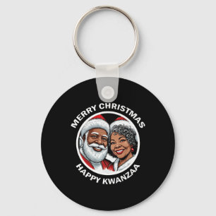 Porte-clés Noir Aimant Père Noël Et Mme Claus Noël