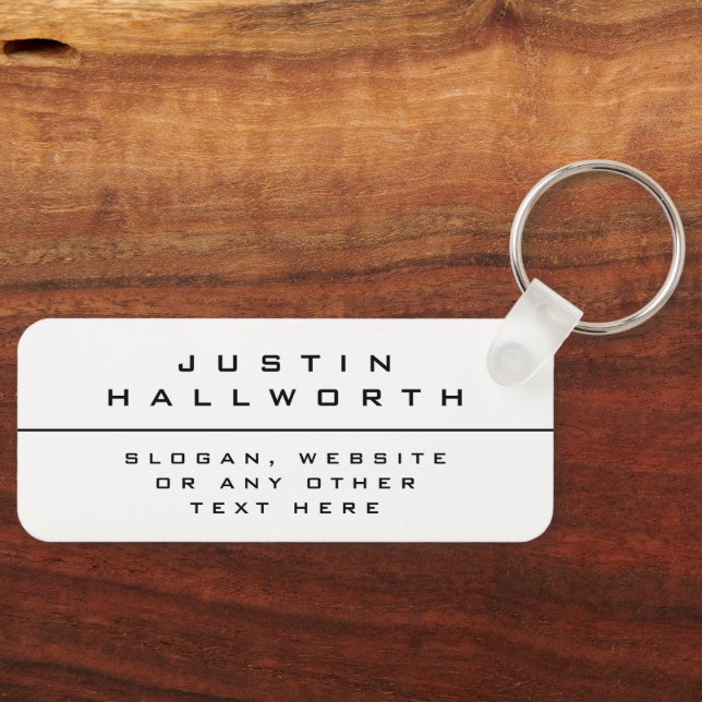 Porte-clés Noir et blanc au style unique (Recto)