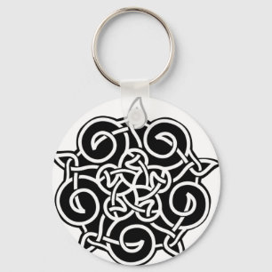 Porte-clés Noir Et Blanc Celtique