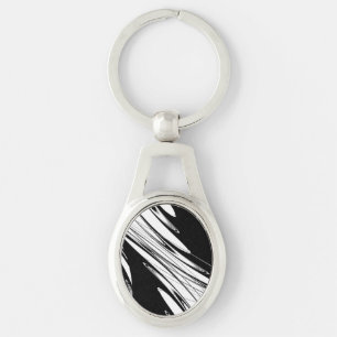 Porte-clés Noir et blanc moderne