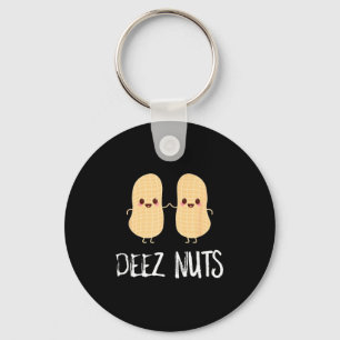 Porte-clés Noix de cacahuète drôle kawaii mignon mème deez nu