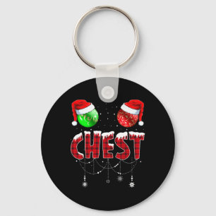 Porte-clés Noix de poitrine Chemise de Noël Correspondante Co