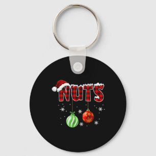 Porte-clés Noix de poitrine Noël Correspondantes Couple châta