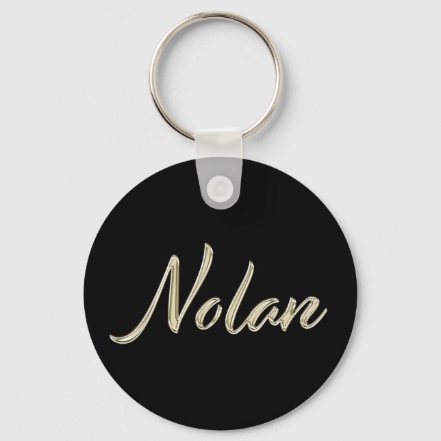Porte-clés Nolan Name whitegold Button (Recto)