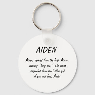 Porte-clés Nom Aiden Signification